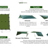 DD Tarps Olive Green Shelter Sheet / Tarpaulin