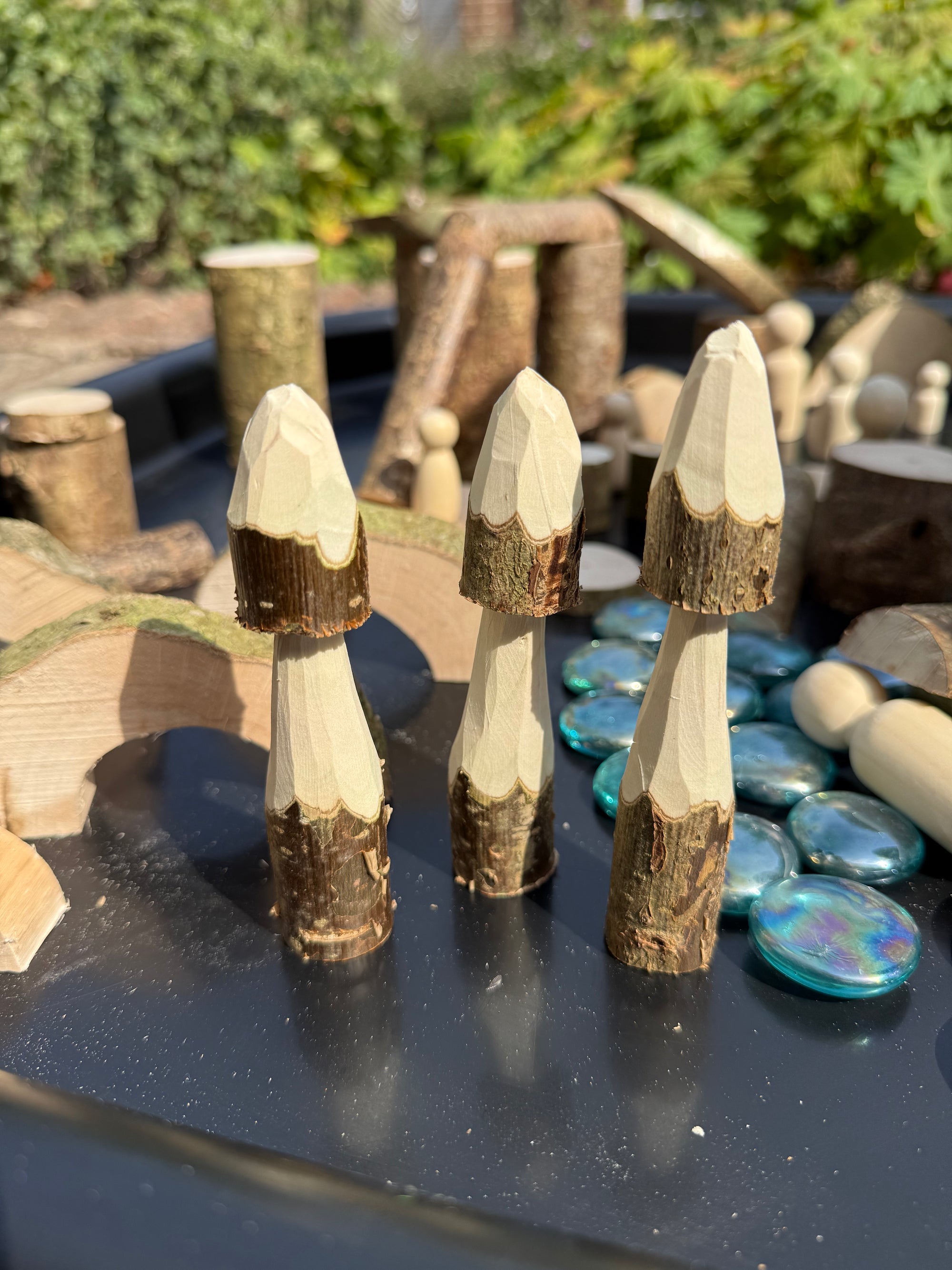 Wooden Mushrooms