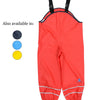 Fleece Lined PU Dungarees