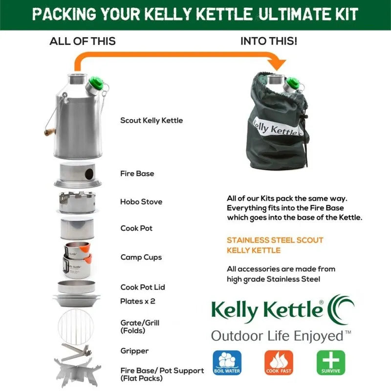 Kelly Kettle Kit Ultimate Scout – Outdoor Learning Resources